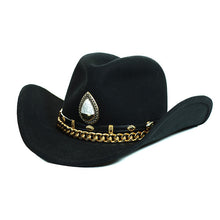 Load image into Gallery viewer, Goldfinger cowboy hat by Carlisle Hats featuring a classic western style and a gold finish, shown in a small 55cm size.