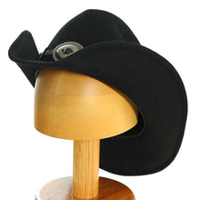 Load image into Gallery viewer, Carlisle Hats Lemmy Street cowboy hat with a 55cm brim, featuring a classic cowboy style in brown with decorative band.