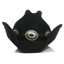 Load image into Gallery viewer, Carlisle Hats Lemmy Street cowboy hat with a small 55cm brim, featuring a classic Western style and sturdy construction.