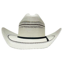 Load image into Gallery viewer, Carlisle Hats Ponderosa Straw Cowboy Hat with a wide brim and classic cowboy style, suitable for outdoor wear.
