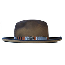 Load image into Gallery viewer, Carlisle Hats Nelson Street aged wool fedora hat, 54cm size, stylish men's accessory with a classic fedora design.