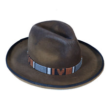 Load image into Gallery viewer, Carlisle Hats Nelson Street aged wool fedora with a classic brim and textured finish, size 54cm, stylish men's accessory