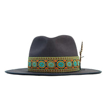 Load image into Gallery viewer, Carlisle Hats Camden Fur Silk Fedora with flat brim, stylish men's hat in 55cm size, featuring a smooth fur silk finish.