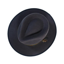 Load image into Gallery viewer, Carlisle Hats Camden Fur Silk Fedora with flat brim, stylish men's hat made from luxurious fur silk material.
