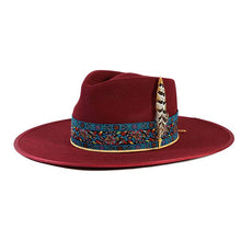 Load image into Gallery viewer, Carlisle Hats Camden Wide Fur Silk Fedora in 55cm, stylish wool fedora with wide brim and luxurious fur silk finish.