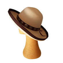 Load image into Gallery viewer, Carlisle Hats Elsa fedora in 55cm with a wide brim and classic design, perfect for stylish sun protection.