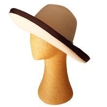Load image into Gallery viewer, Carlisle Hats Elsa Fedora in 55cm, stylish brown felt hat with a classic brim and band, perfect for elegant casual wear.
