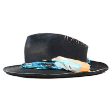 Load image into Gallery viewer, Carlisle Hats Fitzroy distressed fedora in 55cm, featuring a soft, worn look and classic fedora style with a wide brim and pinched crown.