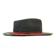 Load image into Gallery viewer, Black Carlton Fedora hat from Carlisle Hats featuring a classic wide brim and stylish design.