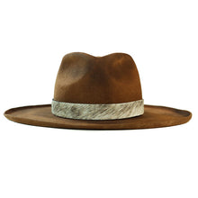 Load image into Gallery viewer, Carlisle Hats Urban Fedora in 55cm featuring a classic design with a wide brim and stylish band, perfect for everyday wear.
