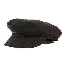 Load image into Gallery viewer, Carlisle Hats wool fleck fisherman cap, Skipper Cap style in small grey, featuring classic textured wool fabric.