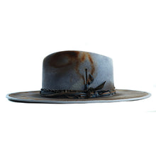 Load image into Gallery viewer, Carlisle Hats Camden Street Fedora in Burnt Steel, stylish hat with a classic fedora shape and a burnt steel finish.