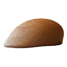 Load image into Gallery viewer, Carlisle Hats Ivy Flat Cap made of Panama straw, small size 55cm, stylish and lightweight for warm weather wear.