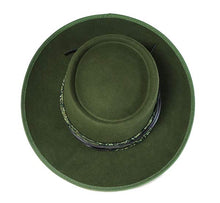 Load image into Gallery viewer, Spanish Riding Hat 8cm Brim Green