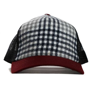 Check Burgundy Australian Made Trucker Cap