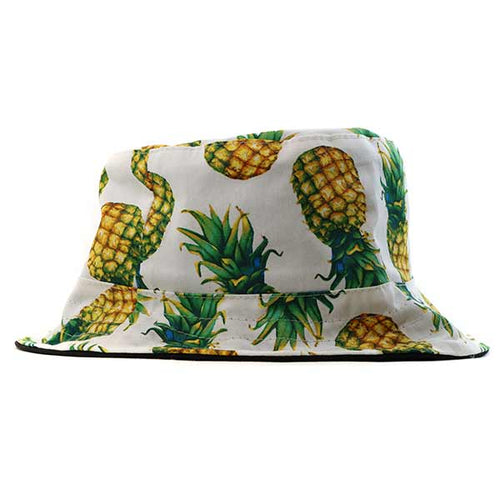 Pineapple Bucket Hat White