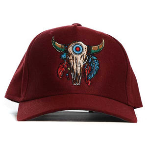 Cow Tribe Burgundy Australian Made Trucker Cap