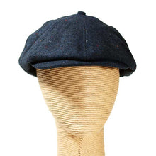 Load image into Gallery viewer, Newsboy Fleck Wool Mix Blue