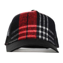 Load image into Gallery viewer, Flannel Check Red Australian Made Trucker Cap