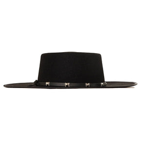 Spanish Riding Hat - Leather Silver