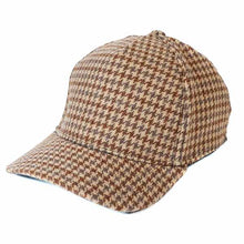 Load image into Gallery viewer, Tan Houndstooth Australian Made Trucker Cap
