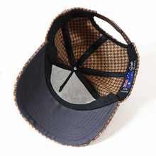 Load image into Gallery viewer, Tan Houndstooth Australian Made Trucker Cap