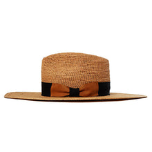 Load image into Gallery viewer, Carlisle Hats Camden Crochet Panama straw hat with wide brim and stylish design, perfect for sun protection and fashionable outdoor wear.