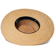 Load image into Gallery viewer, Carlisle Hats Camden crochet Panama straw hat with a wide brim and stylish band, perfect for sunny outdoor wear.