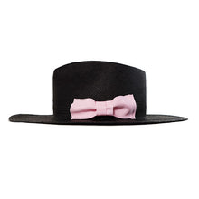 Load image into Gallery viewer, Black Camden Panama straw hat with a wide brim by Carlisle Hats, featuring a stylish and breathable design for sun protection.