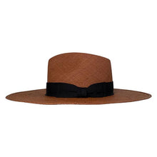 Load image into Gallery viewer, Carlisle Hats Camden Panama straw wide brim hat in tan, featuring a stylish and breathable design for sun protection.
