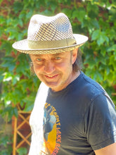 Load image into Gallery viewer, Carlisle Hats Elwood Panama Straw hat with wide brim and natural straw texture, perfect for sun protection and stylish summer wear.