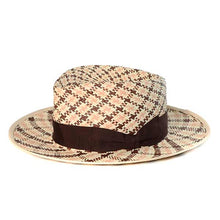 Load image into Gallery viewer, Carlisle Hats Fitzroy Street Panama Straw hat with wide brim and woven design, perfect for sun protection and stylish summer wear.