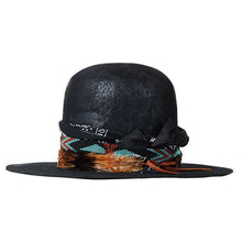 Load image into Gallery viewer, Grey Carlisle Hats hi-top open crown custom fedora with a stylish crown and wide brim, perfect for a sophisticated look.