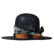 Load image into Gallery viewer, Grey Carlisle Hats high-top open crown custom fedora with a structured crown and stylish brim, perfect for a modern, fashionable look.
