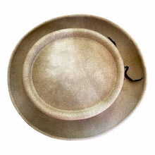 Load image into Gallery viewer, Medium brim light olive Aztec pork pie hat by Carlisle Hats, featuring intricate woven pattern and stylish design.