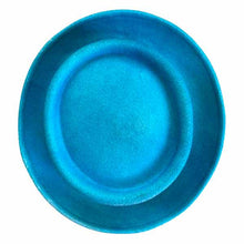 Load image into Gallery viewer, Medium brim turquoise Aztec Pork Pie hat by Carlisle Hats, featuring a stylish patterned design and classic shape.