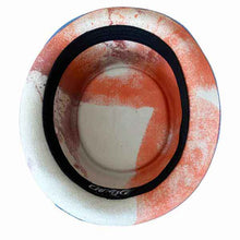Load image into Gallery viewer, Carlisle Hats 55cm Rust Pork Pie hat with marble dye finish, showcasing a stylish and textured hat design.