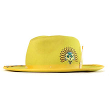Load image into Gallery viewer, Carlisle Hats Sun God Fedora with wide brim and stylish design, shown in a 55cm size for sun protection and fashionable wear.