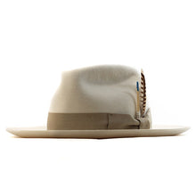 Load image into Gallery viewer, Carlisle Hats Fitzroy Street Fedora in whiskey color, featuring a wide brim and stylish design, perfect for casual or formal wear.