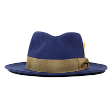 Load image into Gallery viewer, Whiskey-colored Fitzroy Street Fedora hat by Carlisle Hats featuring a classic wide brim and stylish design.