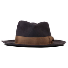 Load image into Gallery viewer, Whiskey-colored Fitzroy Street Fedora by Carlisle Hats featuring a classic wide brim and stylish design.
