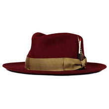 Load image into Gallery viewer, Carlisle Hats Fitzroy Street Fedora in whiskey color, featuring a classic wide brim and stylish design for men.