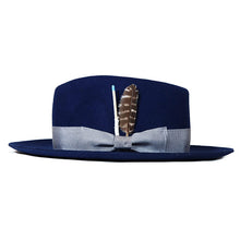 Load image into Gallery viewer, Whiskey brown Fitzroy Street Fedora hat by Carlisle Hats with a wide brim and classic fedora style.