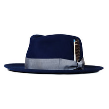 Load image into Gallery viewer, Whiskey-colored Fitzroy Street Fedora hat by Carlisle Hats with a wide brim and stylish design, size 55cm.