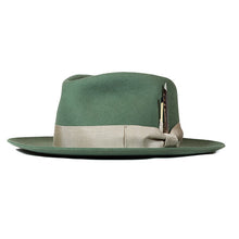 Load image into Gallery viewer, Whiskey brown Fitzroy Street Fedora by Carlisle Hats featuring a classic fedora style with a wide brim and stylish design.