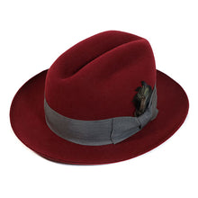 Load image into Gallery viewer, Carlisle Hats Dandy Road Fedora in size 56, featuring a classic wide brim and stylish design, made from durable felt material.