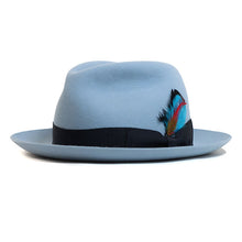 Load image into Gallery viewer, Blue Punt Road Fedora by Carlisle Hats featuring a classic wide brim and stylish design.
