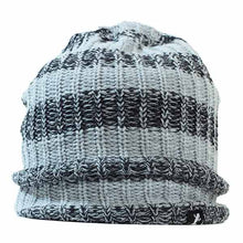 Load image into Gallery viewer, Carlisle Hats acrylic slouch beanie in neutral color, showcasing a relaxed fit and soft knit fabric for casual winter wear.