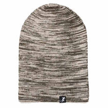 Load image into Gallery viewer, Black Australian-made Wool Beanie by Carlisle Hats featuring a long marl knit design, perfect for warmth and style.