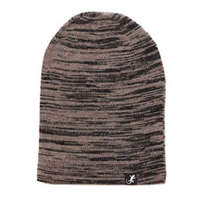 Load image into Gallery viewer, Australian Made Wool Beanie by Carlisle Hats, long marl style in black, soft and warm wool knit for cold weather.